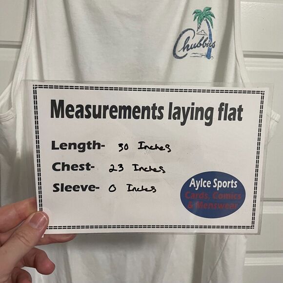 NWT Chubbies Mens Tank  Top Size XXL White *The Weekend Has Arrived* Palm Trees - Picture 2 of 8